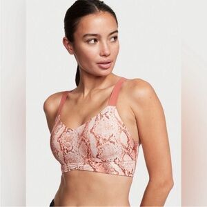Victoria's Secret On Point Pink Snakeskin Sports Bra